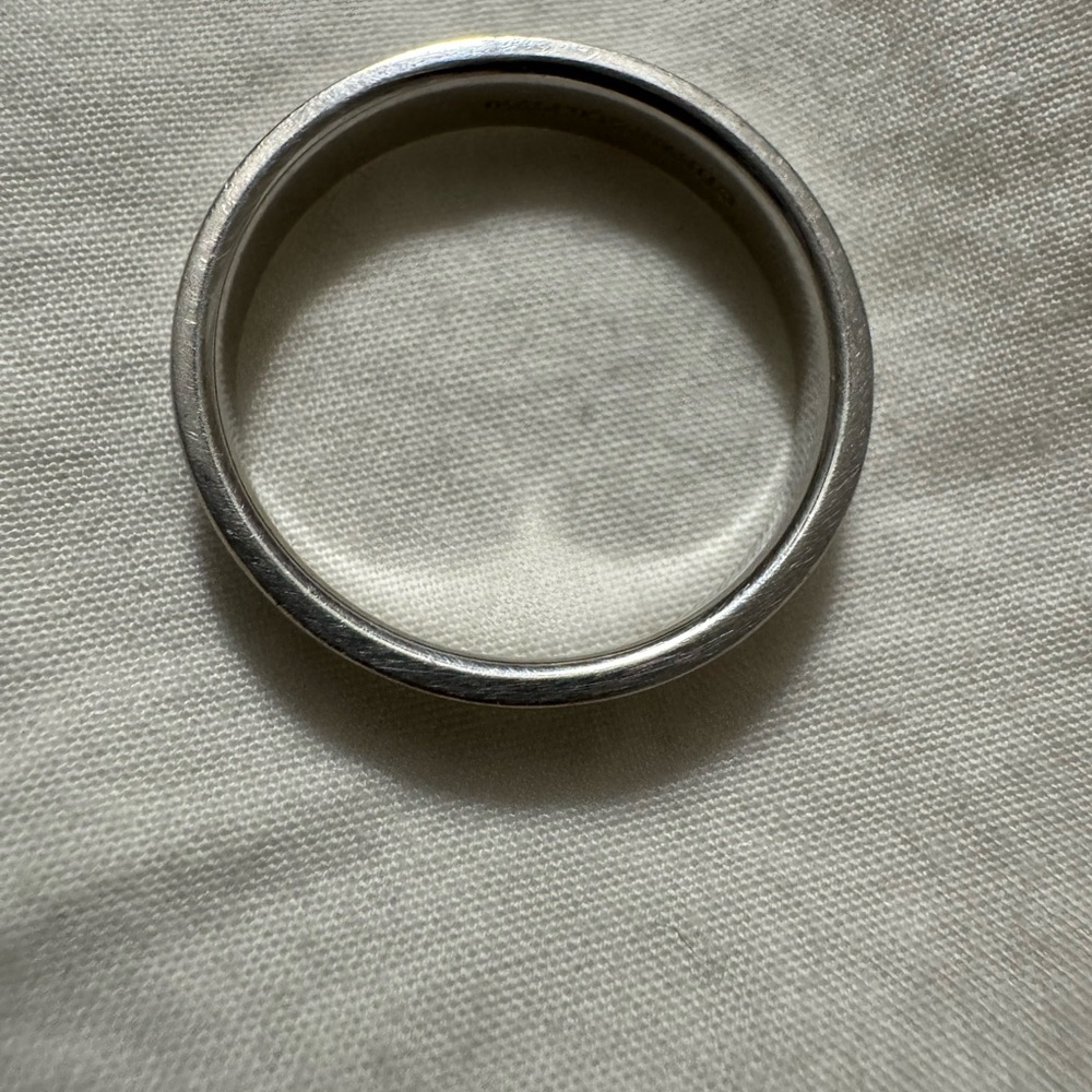 Tiffany & Co. Platinum Satin Finished Men’s Wedding Band Size 10 - Picture 5 of 7